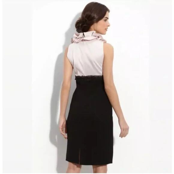 JS Collections Ruffled Collar Pencil Sheath Dress, Cocktails, Events, Parties 12 - Picture 7 of 10